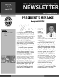 Cover page: President's Message August 2012