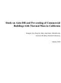 Cover page: Study on Auto-DR and Pre-Cooling of Commercial Buildings with Thermal Mass in California