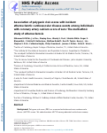 Cover page: Association of polygenic risk scores with incident atherosclerotic cardiovascular disease events among individuals with coronary artery calcium score of zero: The multi-ethnic study of atherosclerosis