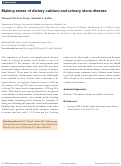 Cover page: Making sense of dietary calcium and urinary stone disease