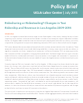 Cover page: Ridesharing or Ridestealing? Changes in Taxi Ridership and Revenue in Los Angeles 2009-2014