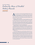 Cover page: The Access Almanac: Ending the Abuse of Disabled Parking Placards