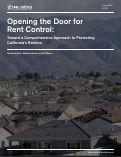 Cover page: Opening the Door for Rent Control: Toward a Comprehensive Approach to Protecting California's Renters