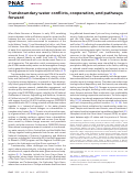 Cover page of Transboundary water conflicts, cooperation, and pathways forward