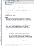 Cover page: Rituals and preoccupations associated with bulimia nervosa in adolescents: Does motivation to change matter?