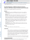 Cover page: The World Federation of ADHD International Consensus Statement: 208 Evidence-based conclusions about the disorder