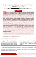 Cover page: The prevalence of low physical activity in an urban population and its relationship with other cardiovascular risk factors: Findings of a community-based study (KERCADRS) in southeast of Iran.