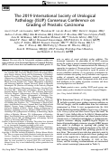 Cover page: The 2019 International Society of Urological Pathology (ISUP) Consensus Conference on Grading of Prostatic Carcinoma