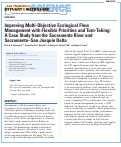 Cover page: Improving Multi-Objective Ecological Flow Management with Flexible Priorities and Turn-Taking: A Case Study from the Sacramento River and Sacramento–San Joaquin Delta