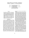 Cover page: What It Means to Be "the Same": The Impact of Relational Complexity on Processing Efficiency