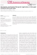 Cover page: Mechanisms and Potential Therapeutic Applications of Microglial Activation after Brain Injury