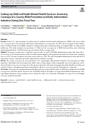 Cover page: Scaling-up Child and Youth Mental Health Services: Assessing Coverage of a County-Wide Prevention and Early Intervention Initiative During One Fiscal Year