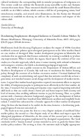 Cover page: Decolonizing Employment: Aboriginal Inclusion in Canada’s Labour Market. By Shauna MacKinnon.