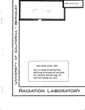 Cover page: Relative High Energy Neutron Yields from Targets Bombarded with Deuterons