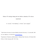 Cover page: Surface CO2 leakage during the first shallow subsurface CO2 release experiment