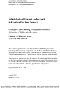 Cover page: Vehicle Lateral Control Under Fault in Front and/or Rear Sensors