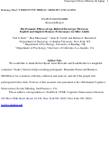 Cover page: The Dynamic Effects of Age-Related Stereotype Threat on Explicit and Implicit Memory Performance in Older Adults