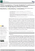 Cover page: Vitreal Concentrations of Vascular Endothelial Growth Factor in Patients with Rhegmatogenous Retinal Detachment.