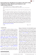 Cover page: Segregating two simultaneous sounds in elevation using temporal envelope: Human psychophysics and a physiological model.