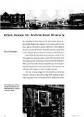 Cover page: Urban Design for Architectural Diversity     [Housing on Toronto's Main Streets]