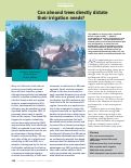 Cover page: Can almond trees directly dictate their irrigation needs?