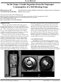 Cover page: In the Soup: Caustic Ingestion from the Improper Consumption of a Self-Heating Soup
