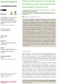 Cover page: Evidence for the importance of trophically transmitted parasites and predation at the lower latitudes of species ranges.