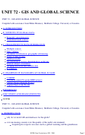 Cover page: Unit 72 - GIS and Global Science