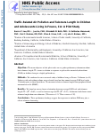 Cover page: Traffic-Related Air Pollution and Telomere Length in Children and Adolescents Living in Fresno, CA: A Pilot Study.