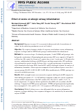 Cover page: Effect of ozone on allergic airway inflammation