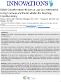 Cover page: Edible Cricothyrotomy Model: A Low-Cost Alternative to Pig Tracheas and Plastic Models for Teaching Cricothyrotomy