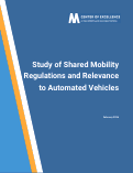 Cover page of Study of Shared Mobility Regulations and Relevance to Automated Vehicles