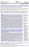 Cover page: Associations between trauma and substance use among healthcare workers and public safety personnel during the SARS-CoV-2 (COVID-19) pandemic: the mediating roles of dissociation and emotion dysregulation.