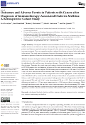 Cover page: Outcomes and Adverse Events in Patients with Cancer after Diagnosis of Immunotherapy-Associated Diabetes Mellitus: A Retrospective Cohort Study.