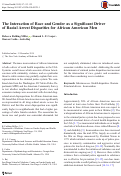 Cover page: The Interaction of Race and Gender as a Significant Driver of Racial Arrest Disparities for African American Men