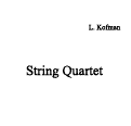 Cover page: String Quartet