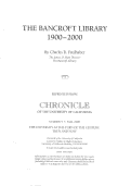 Cover page: The Bancroft Library, 1900-2000