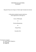 Cover page: Integrated Transceiver Design for Visible Light Communication System