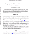 Cover page: Ultra-peripheral collisions of relativistic heavy ions