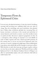 Cover page: Temporary Flows &amp; Ephemeral Cities