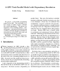 Cover page: A GPU Task-Parallel Model with Dependency Resolution