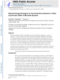 Cover page: Rational design strategies for functional reconstitution of plant cytochrome P450s in microbial systems