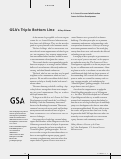 Cover page: GSA's Triple Bottom Line      [Forum - GSA Center for Urban Development]