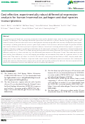 Cover page: Cost effective, experimentally robust differential-expression analysis for human/mammalian, pathogen and dual-species transcriptomics.