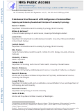 Cover page: Substance Use Research with Indigenous Communities: Exploring and Extending Foundational Principles of Community Psychology.