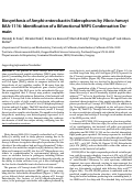 Cover page: Biosynthesis of Amphi-enterobactin Siderophores by
              Vibrio harveyi
              BAA-1116: Identification of a Bifunctional Nonribosomal Peptide Synthetase Condensation Domain