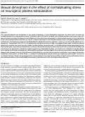 Cover page: Sexual dimorphism in the effect of nonhabituating stress on neurogenic plasma extravasation