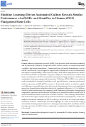 Cover page of Machine Learning-Driven Automated Culture Reveals Similar Performance of mTeSR+ and StemFlex in Human iP11N Pluripotent Stem Cells