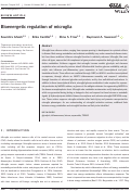 Cover page: Bioenergetic regulation of microglia