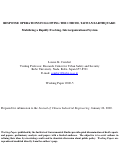 Cover page: Response Operations Following the Chichi, Taiwan Earthquake: Mobilizing a Rapidly Evolving, Interorganizational System